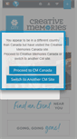 Mobile Screenshot of creativememories.ca